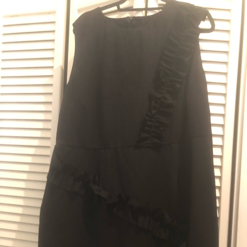 Black ASOS ruffle mini dress US 20